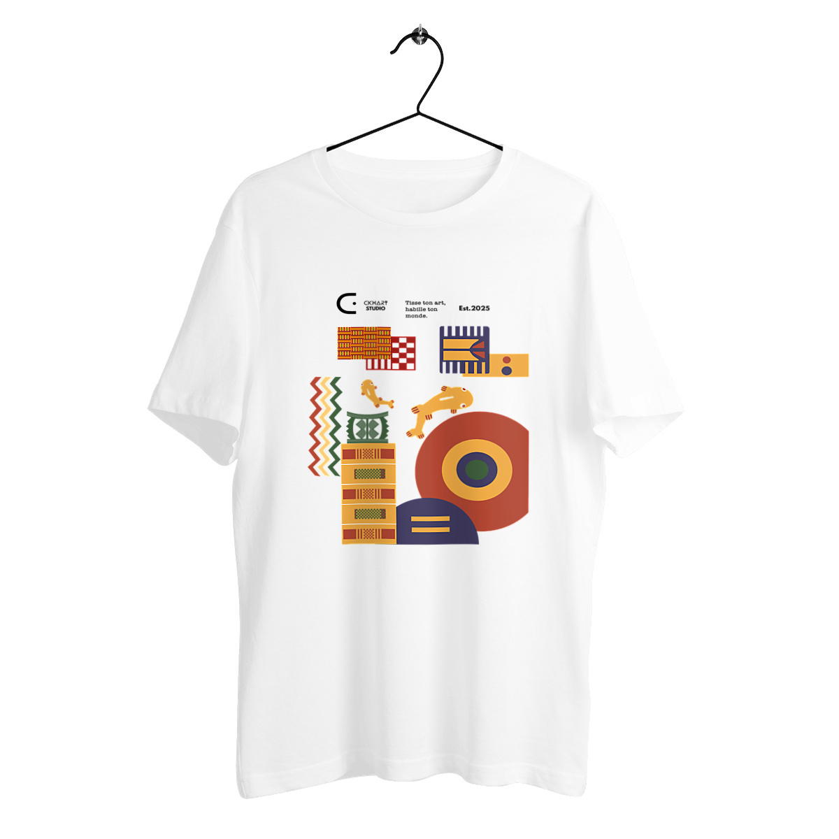 Image front T-shirt, kente 06
