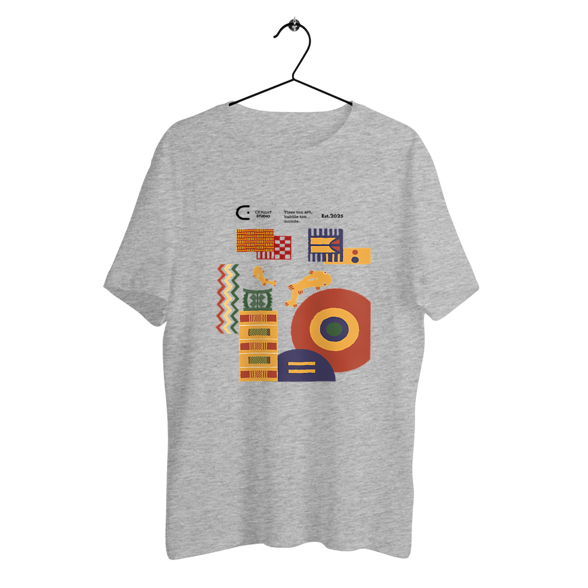 Image front T-shirt, kente 04