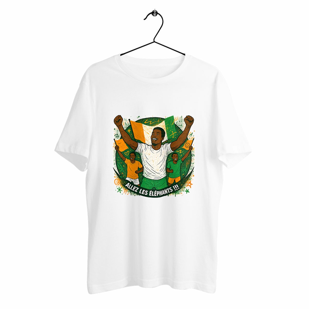 Image front T-shirt, La supportrice
