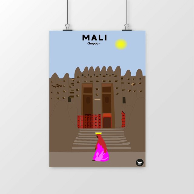 Image front Affiche Murale – Mali – Ségou 