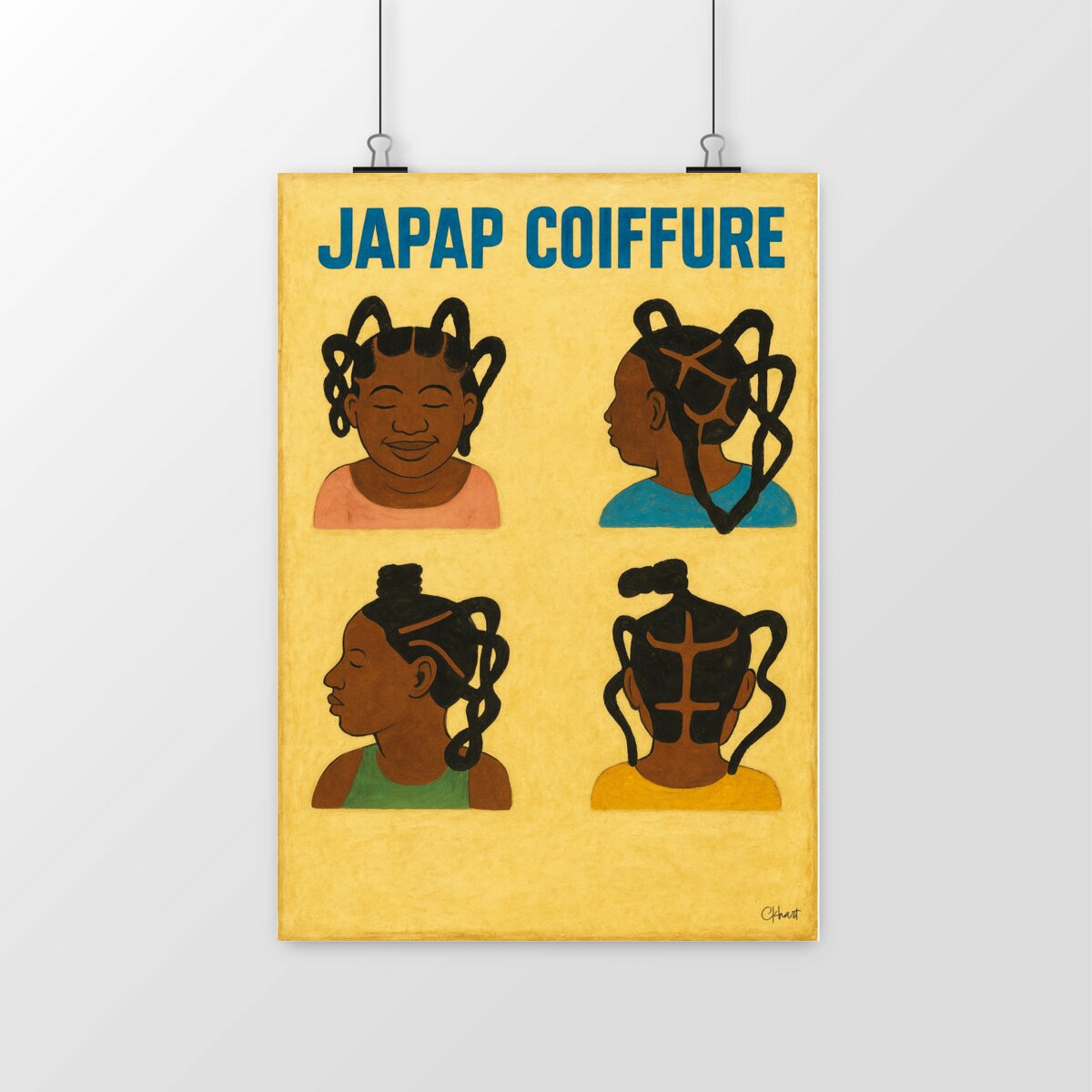 Image front Affiche Murale-Chez Abou coiffure