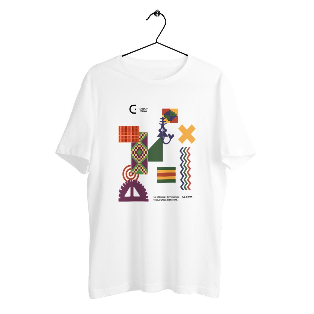 Image front T-shirt, kente 04
