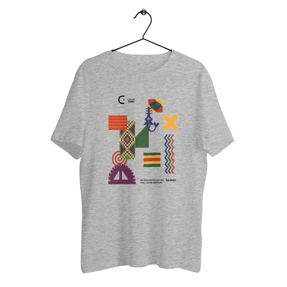 Image front T-shirt, kente 04