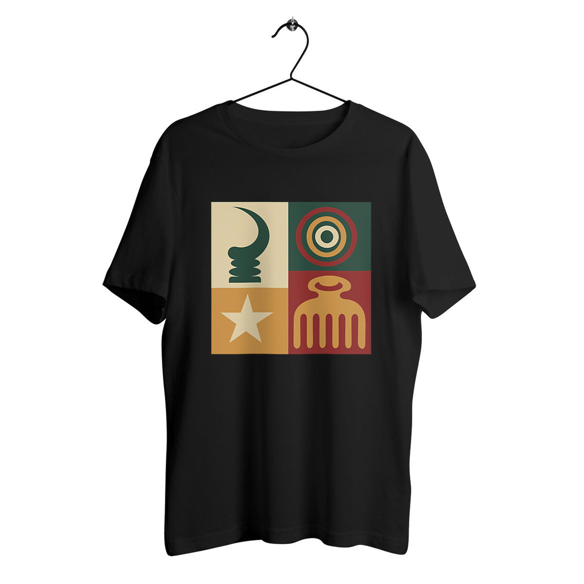 Image front T-shirt, Adinkra 02