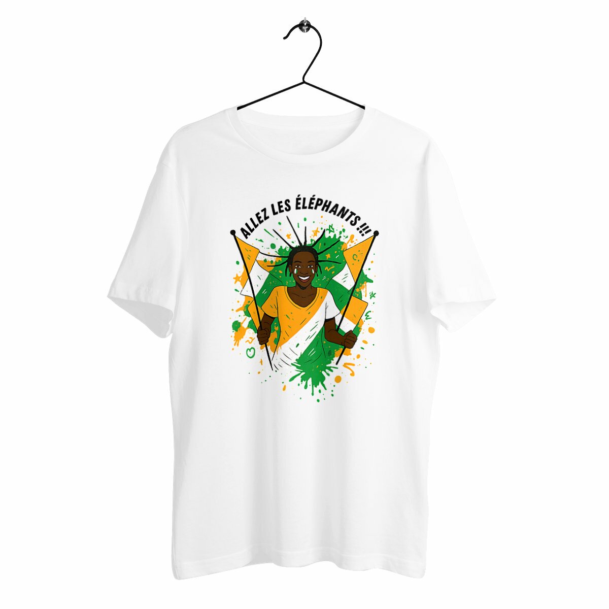 Image front T-shirt, La supportrice