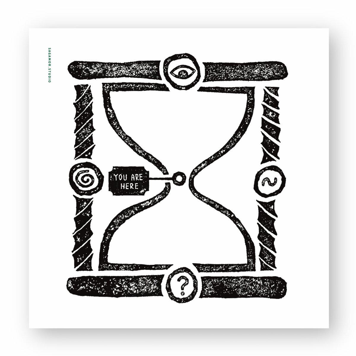 You Are Here - Square sticker