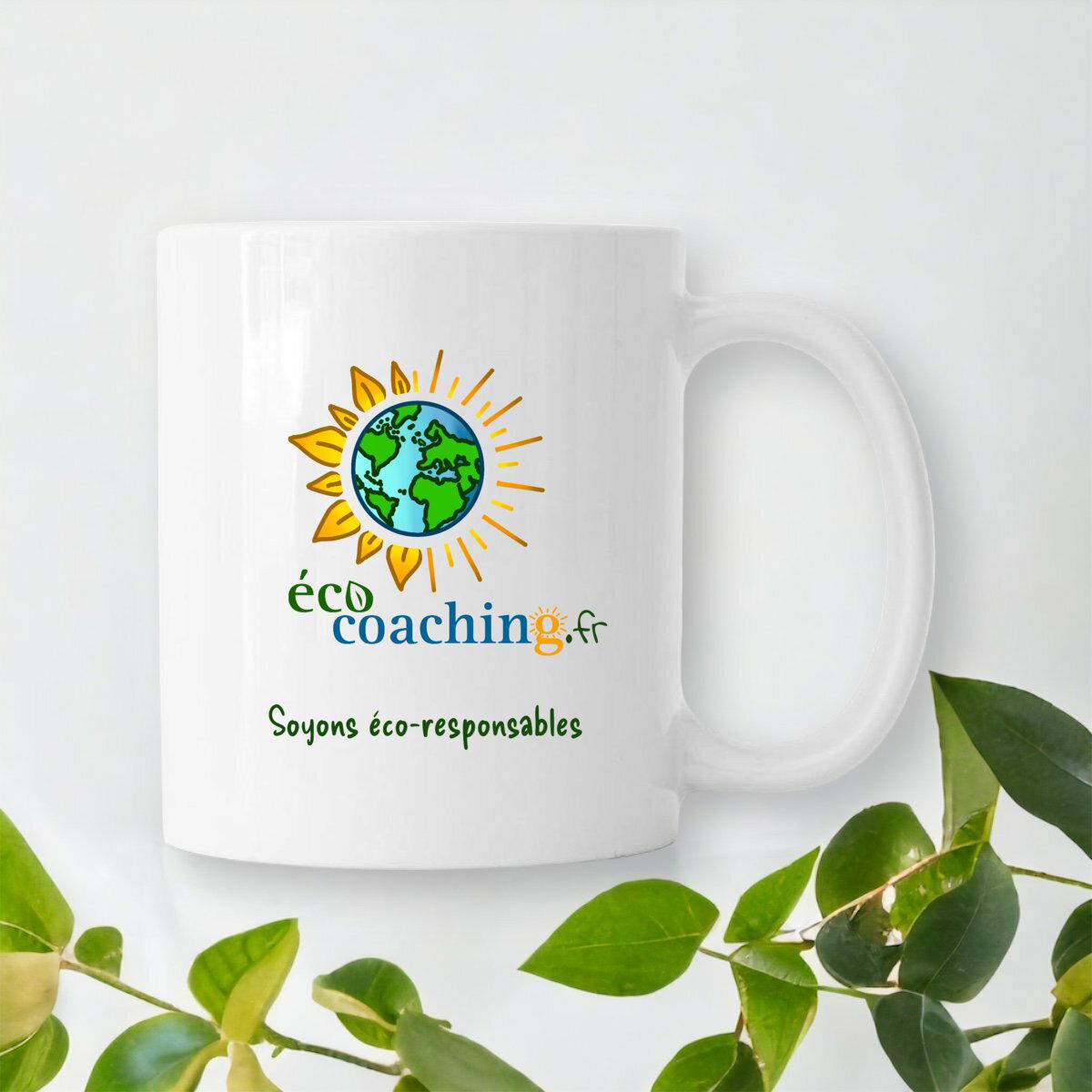 Image front Mug ECO COACHING "Soyons éco-responsables