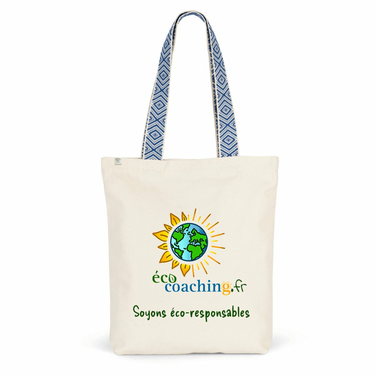 Image back Tote bag recyclé ECO COACHING "Soyons éco-responsables"