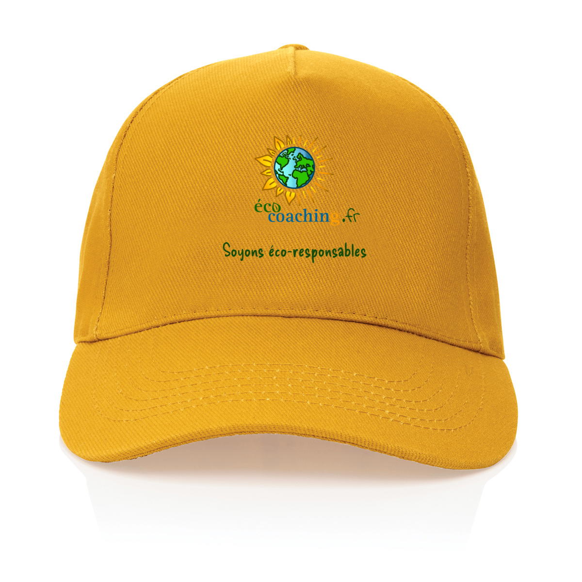 Image front Casquette recyclée ECO COACHING "Soyons éco-responsables"