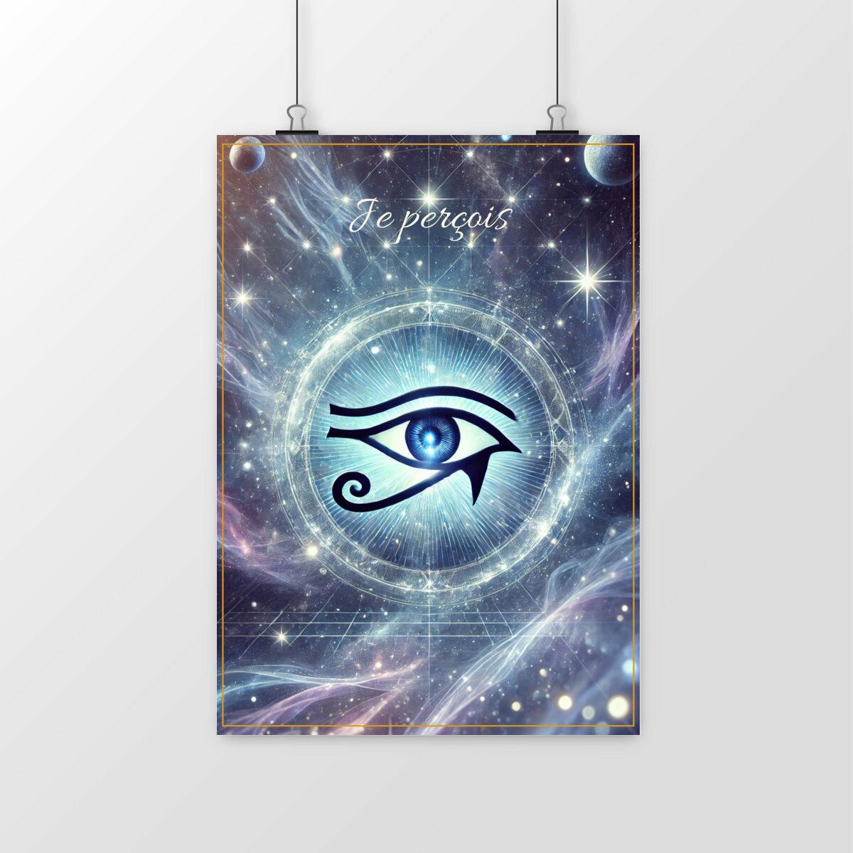 Image front 🔵 Affiche Chakra du Troisième Œil – La Vision Intérieure