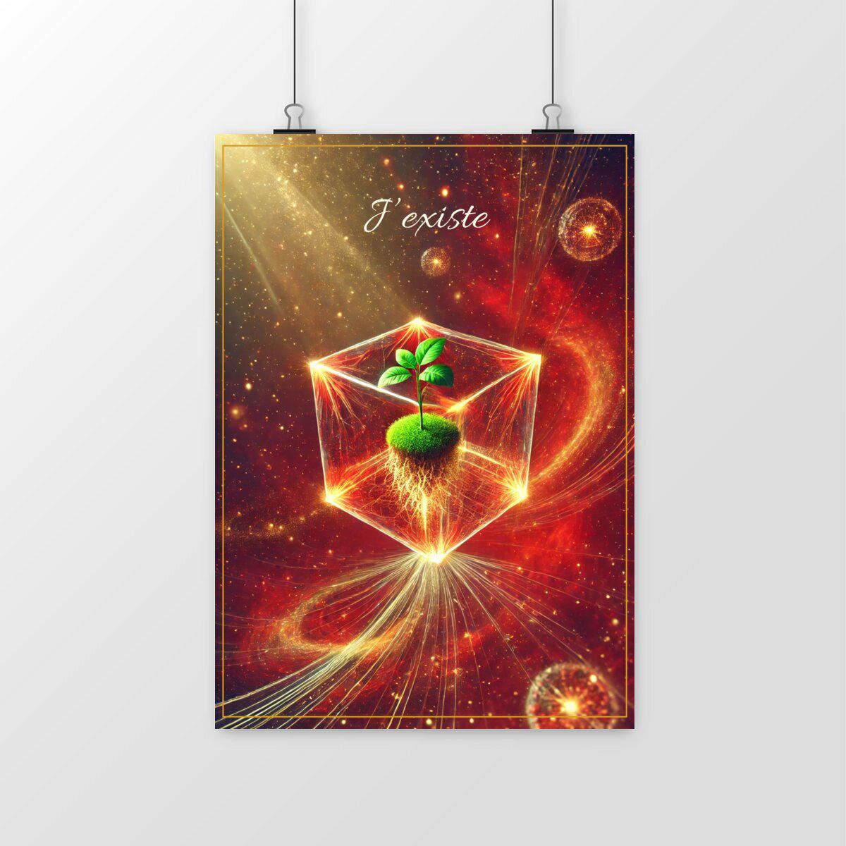 Image front 🟥 Affiche Chakra Racine – L’Ancrage Lumineux