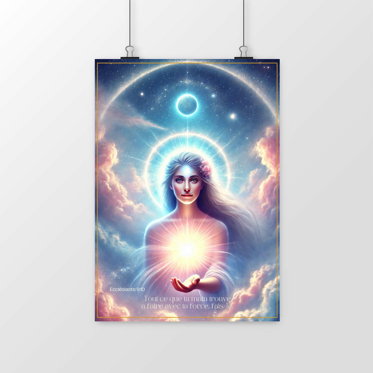 Image front 🔥 Affiche Inspirante : "Tout ce que ta main trouve à faire" 🔥