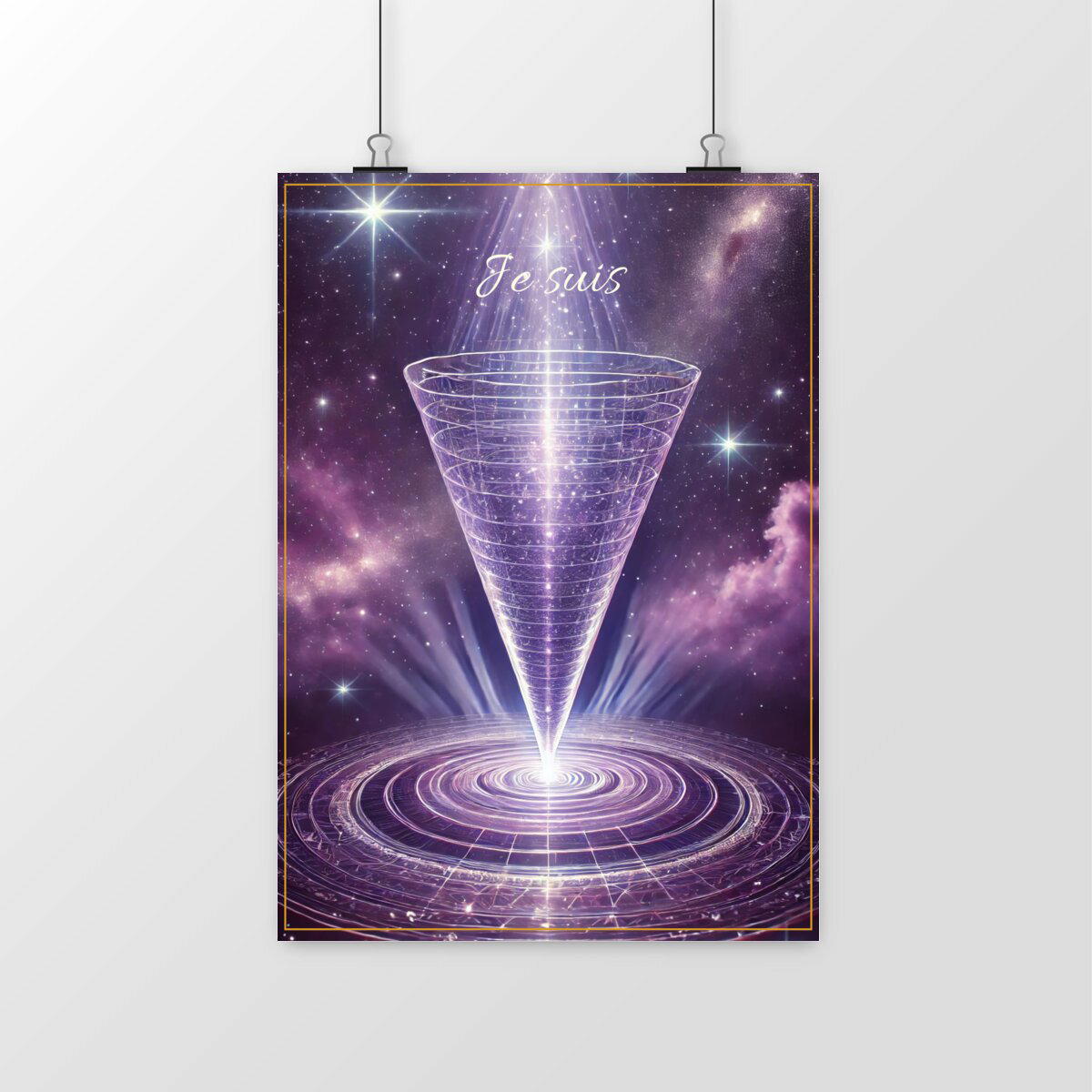 Image front 💜 Affiche Chakra Couronne – L’Ascension Spirituelle