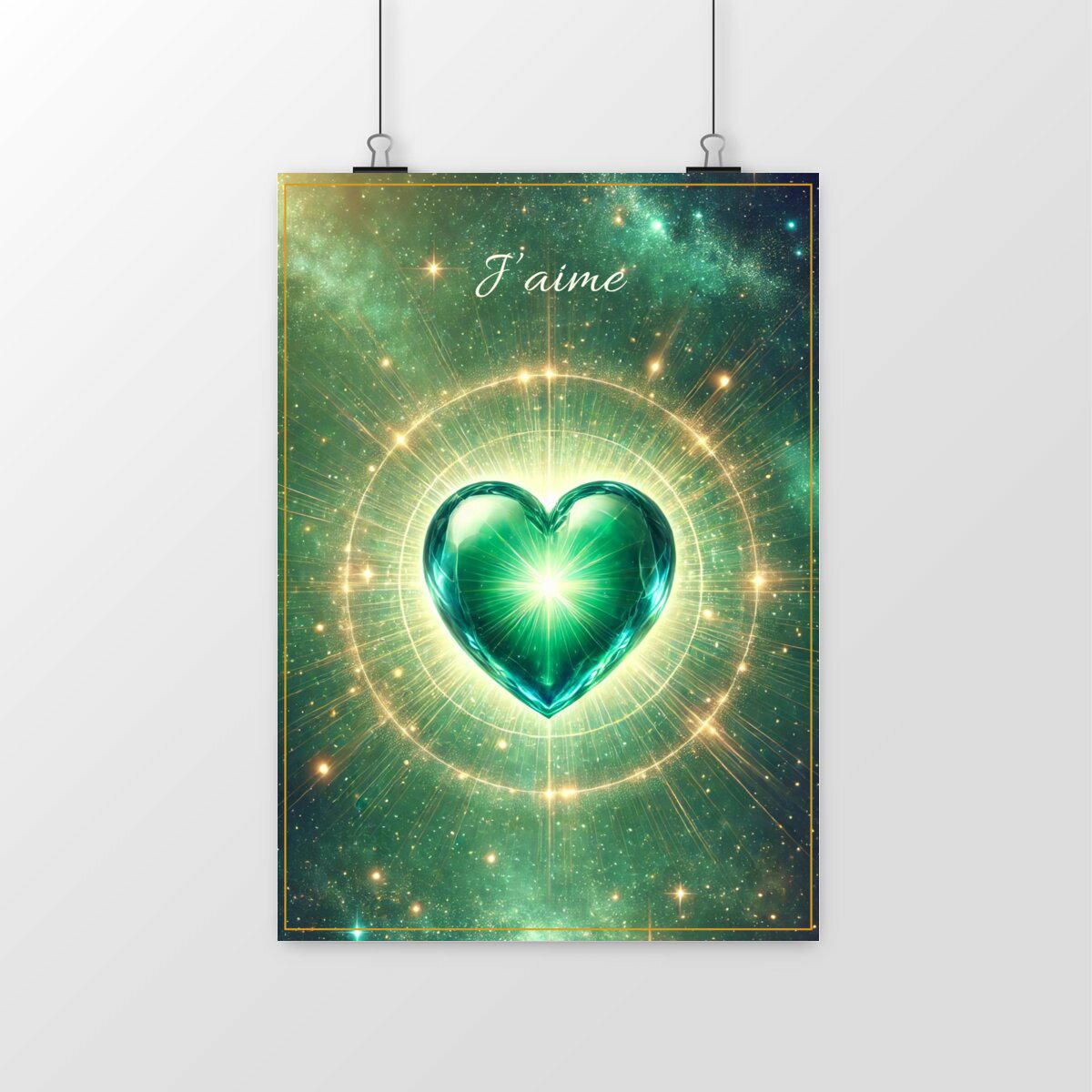 Image front 💚 Affiche Chakra du Cœur – L’Éveil de l’Amour