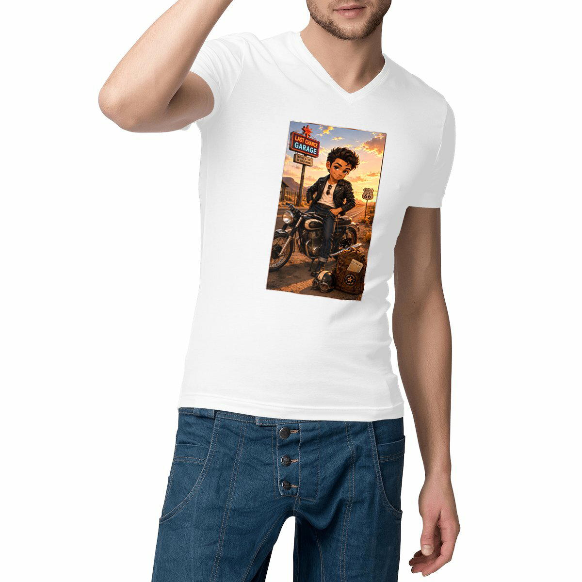 Image front Gourde Iso Biker Steven - Rockachibi