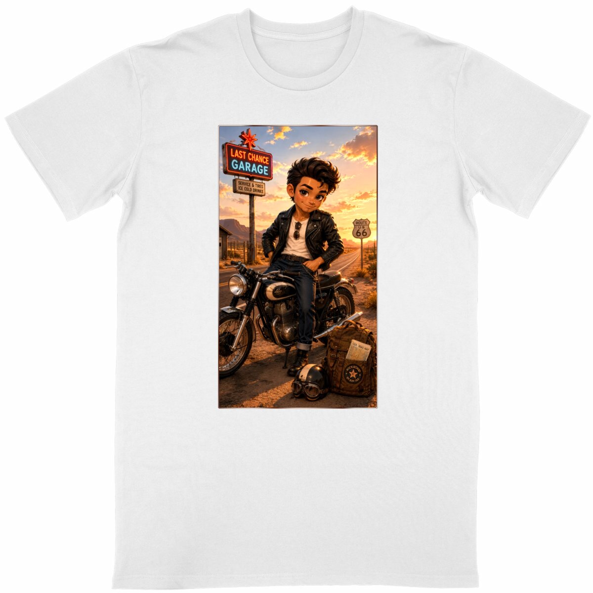 Image front Gourde Iso Biker Steven - Rockachibi