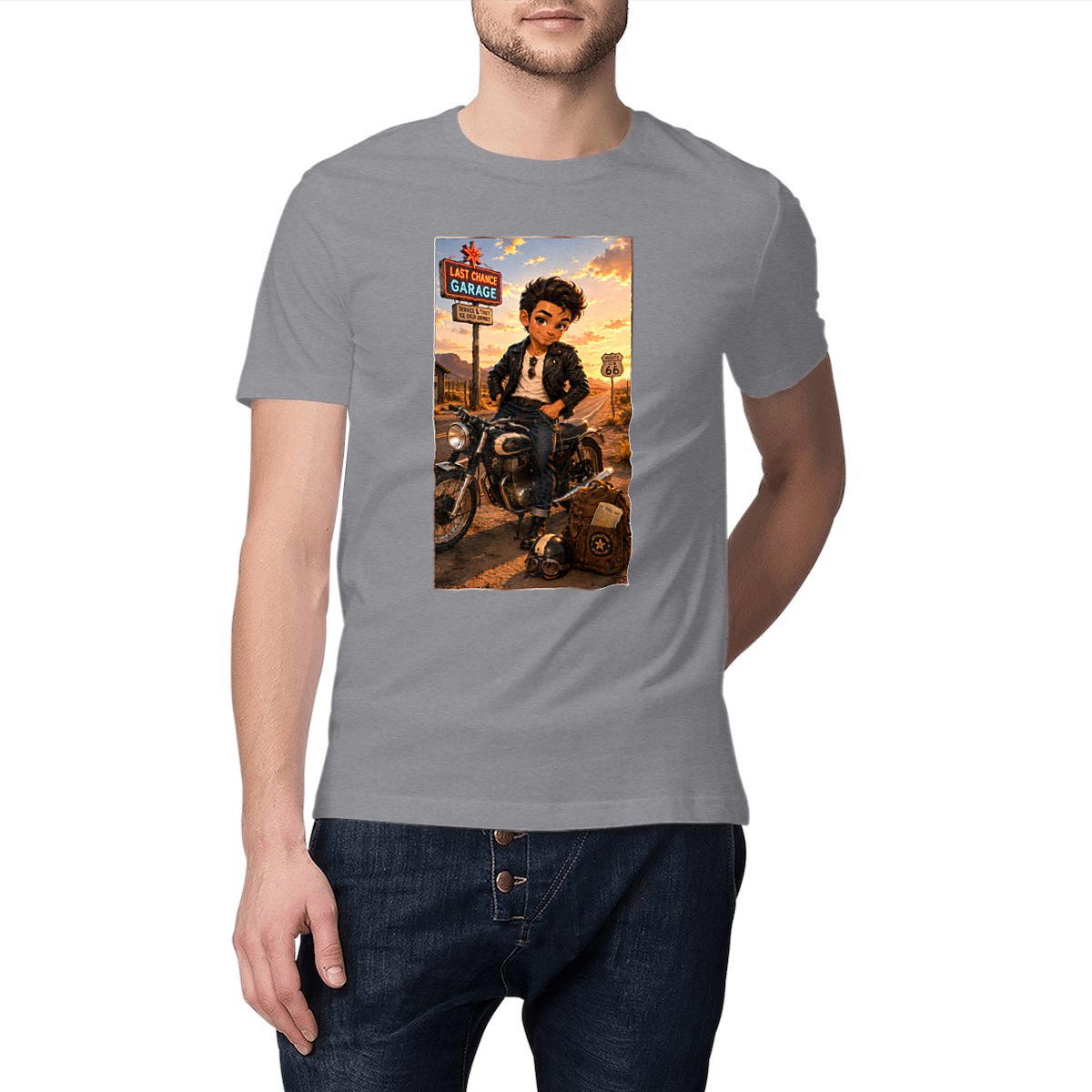 Image front Gourde Iso Biker Steven - Rockachibi