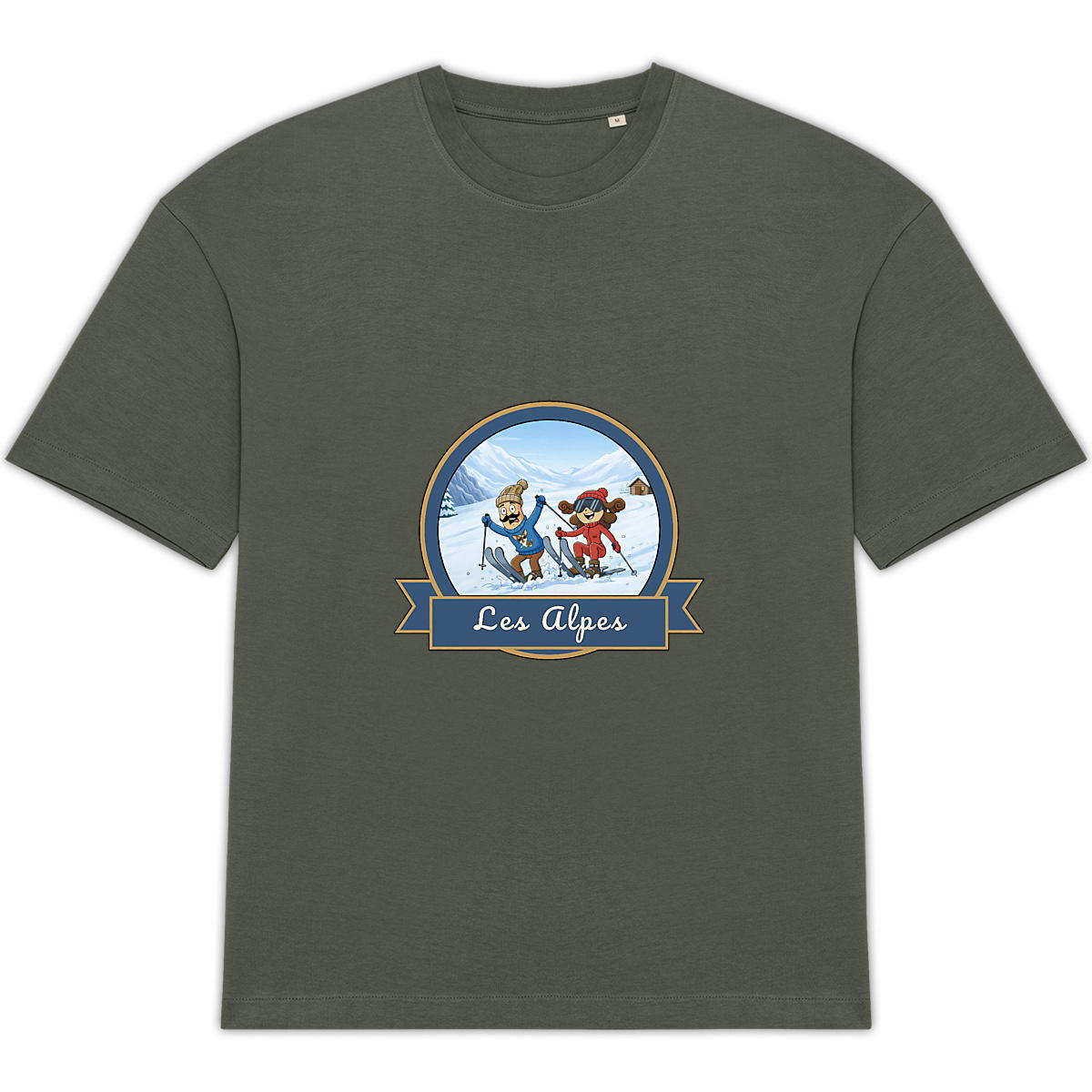 T-shirt Unisexe Oversized "Kékette et Vagina dans les Alpes" - Image