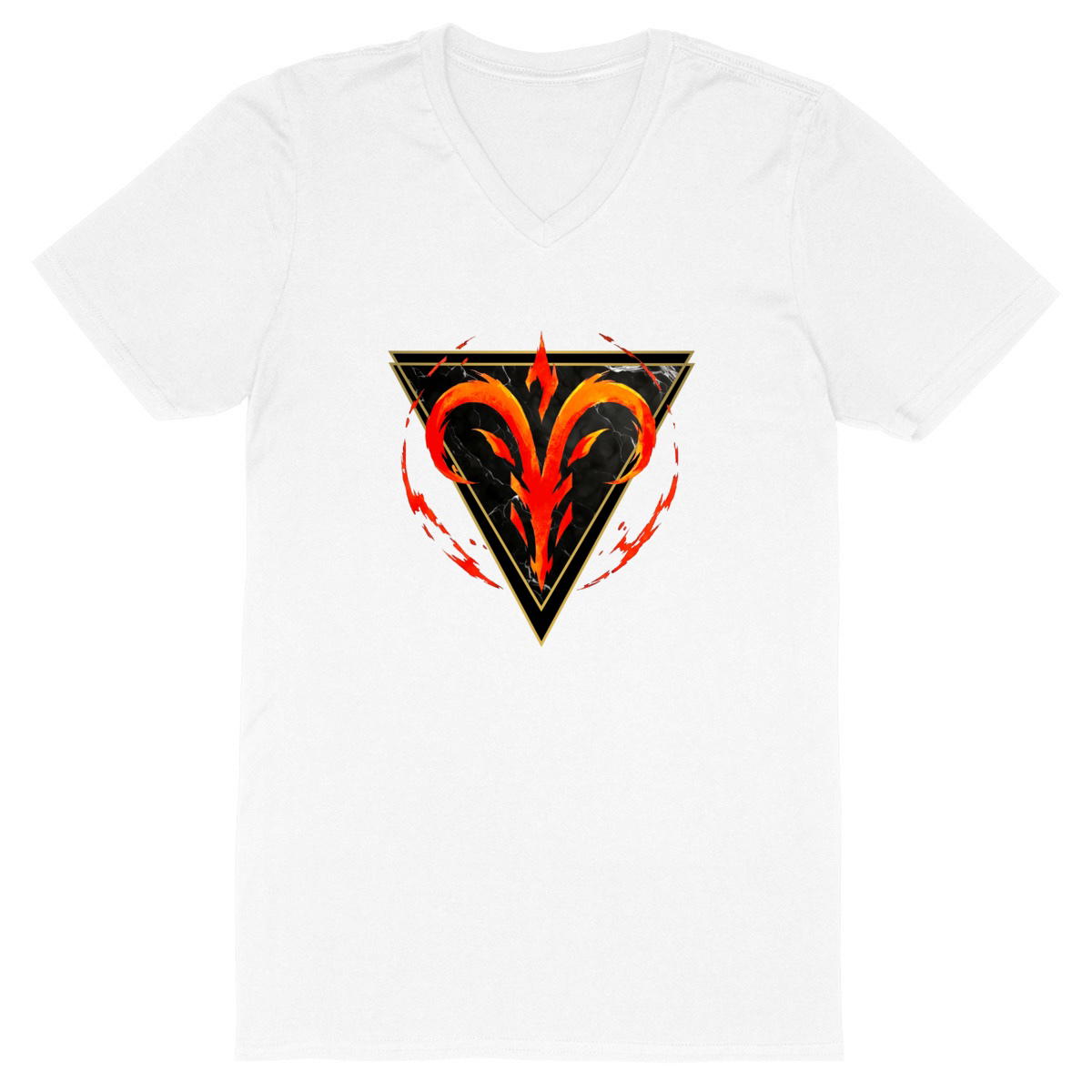T-shirt Homme Col V Zodiac by Kek-Ina: Bélier - Image