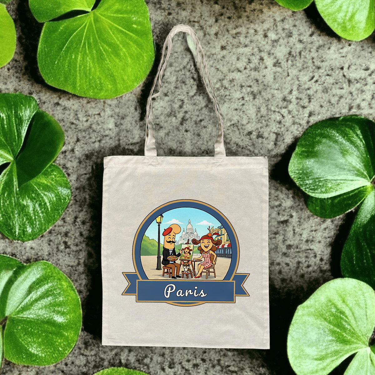 Totebag léger "Kékette et Vagina à Paris-Montmartre"