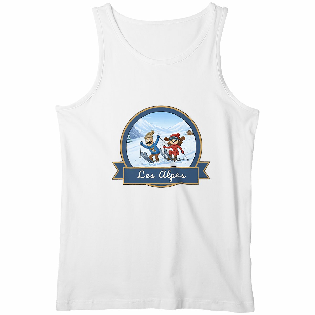 débardeur homme "Kékette et Vagina dans les Alpes" - Image