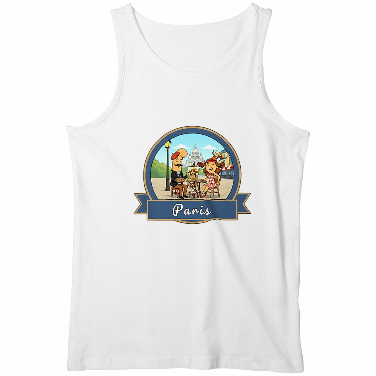 débardeur homme "Kékette et Vagina à Paris-Montmartre" - Image