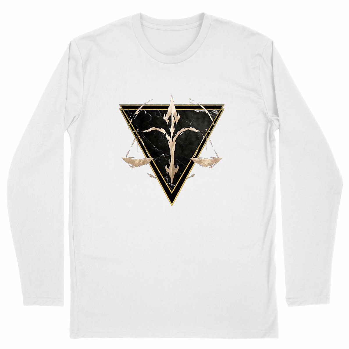 Image front T-shirt Manches Longues Homme Balance Coton Bio - Style Ethnique Élément Air