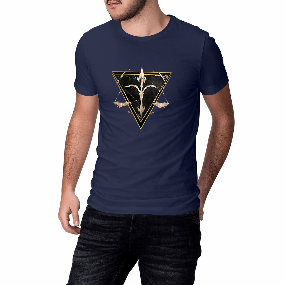 Image front T-shirt Unisexe Classique Balance Coton Bio - Style Ethnique Élément Air