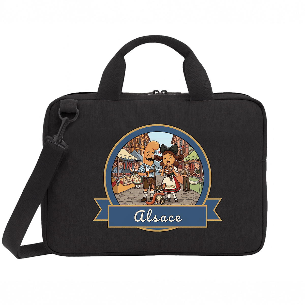 Sac pour ordinateur portable "Kékette et Vagina en Alsace" - Image