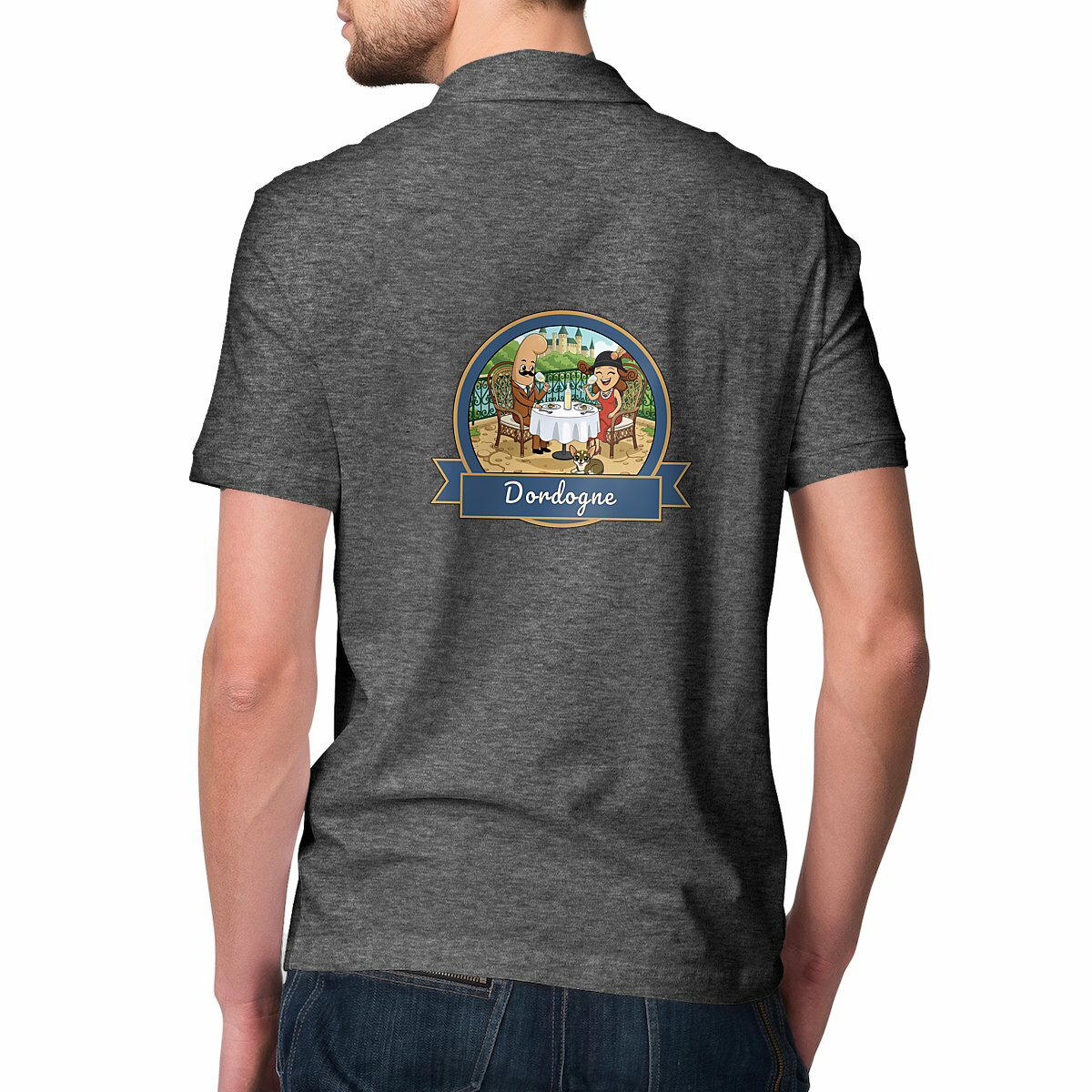 Polo léger homme "Kékette et Vagina en Dordogne"