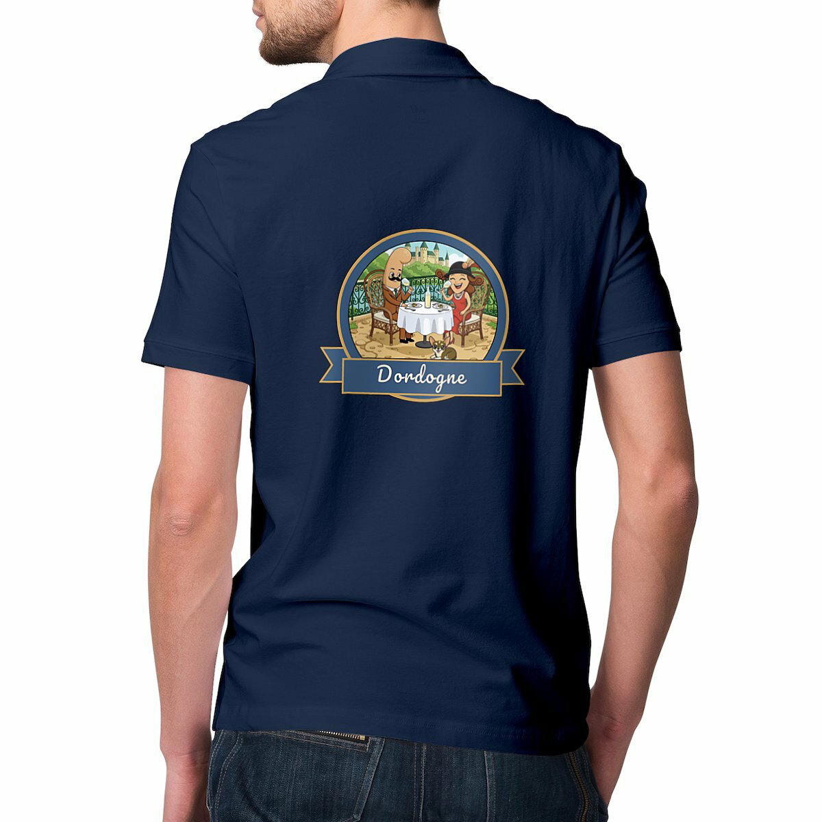 Polo léger homme "Kékette et Vagina en Dordogne"