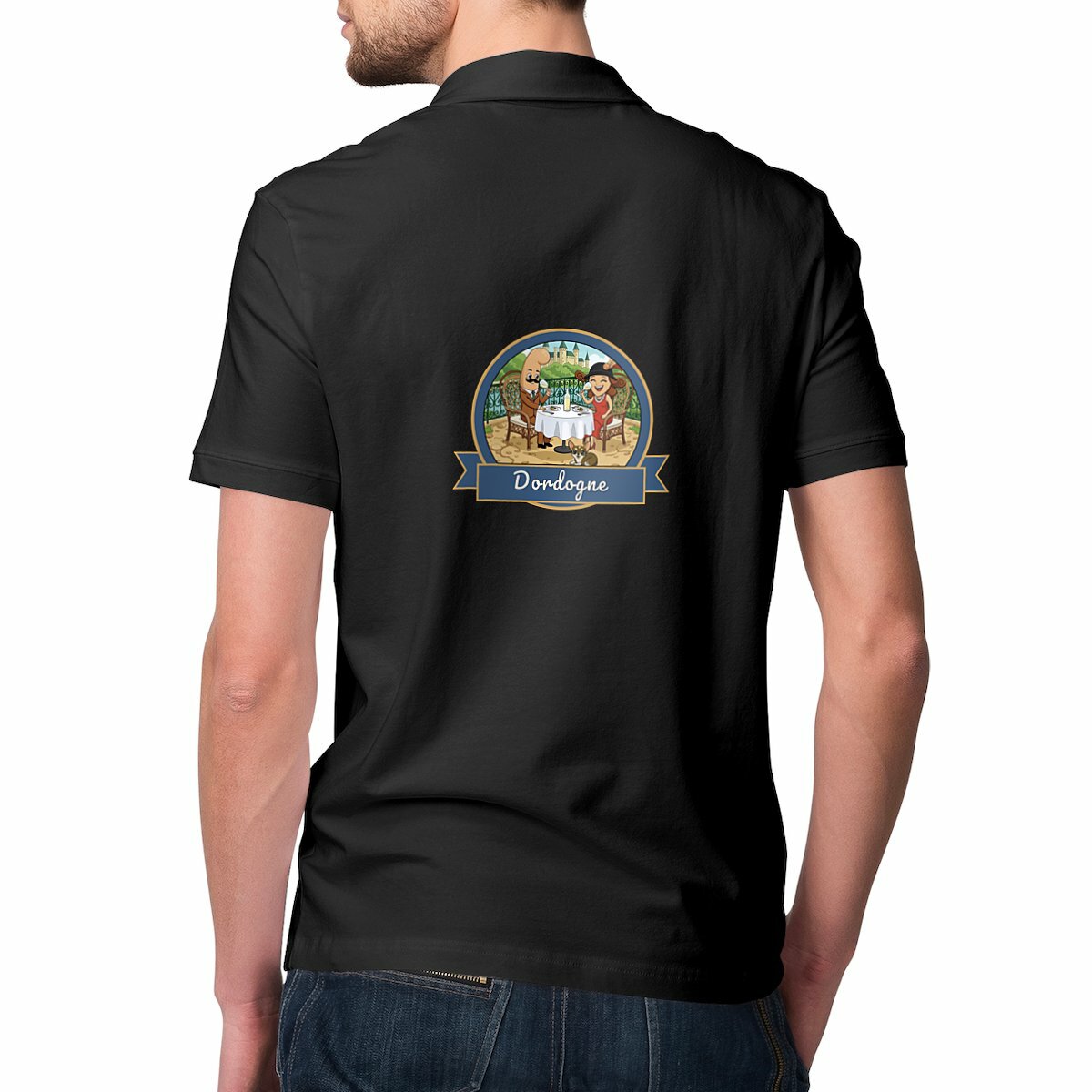 Polo léger homme "Kékette et Vagina en Dordogne"