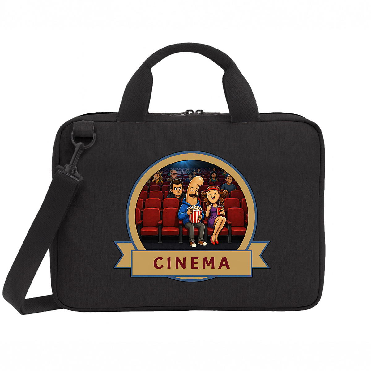 Sac pour ordinateur portable Kékette et Vagina au cinéma - Image