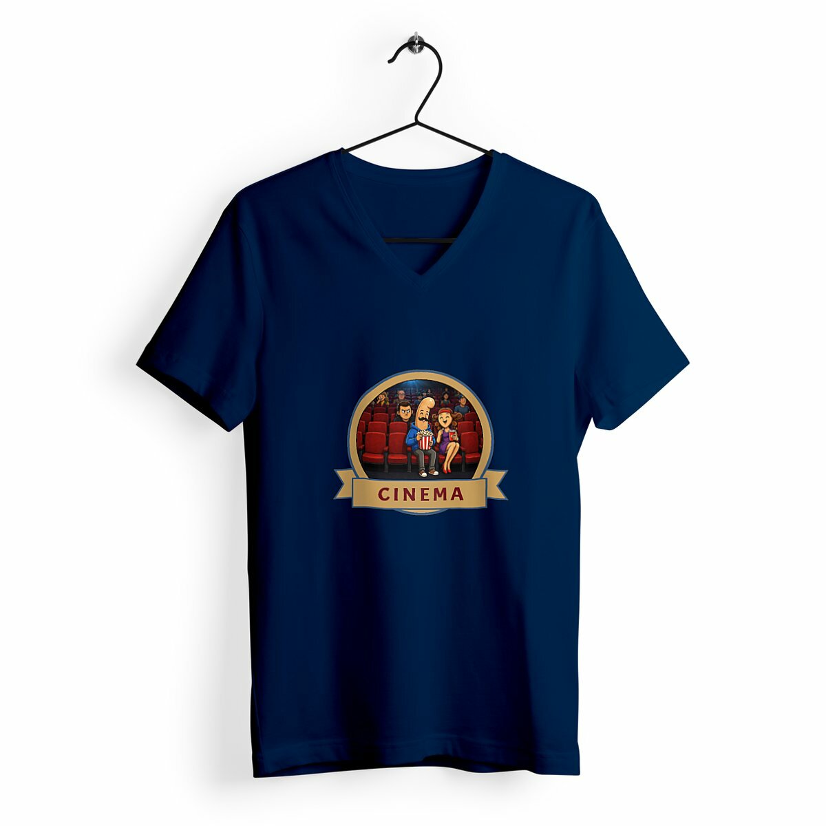 T-shirt Femme Col V : Kékette et Vagina au cinéma