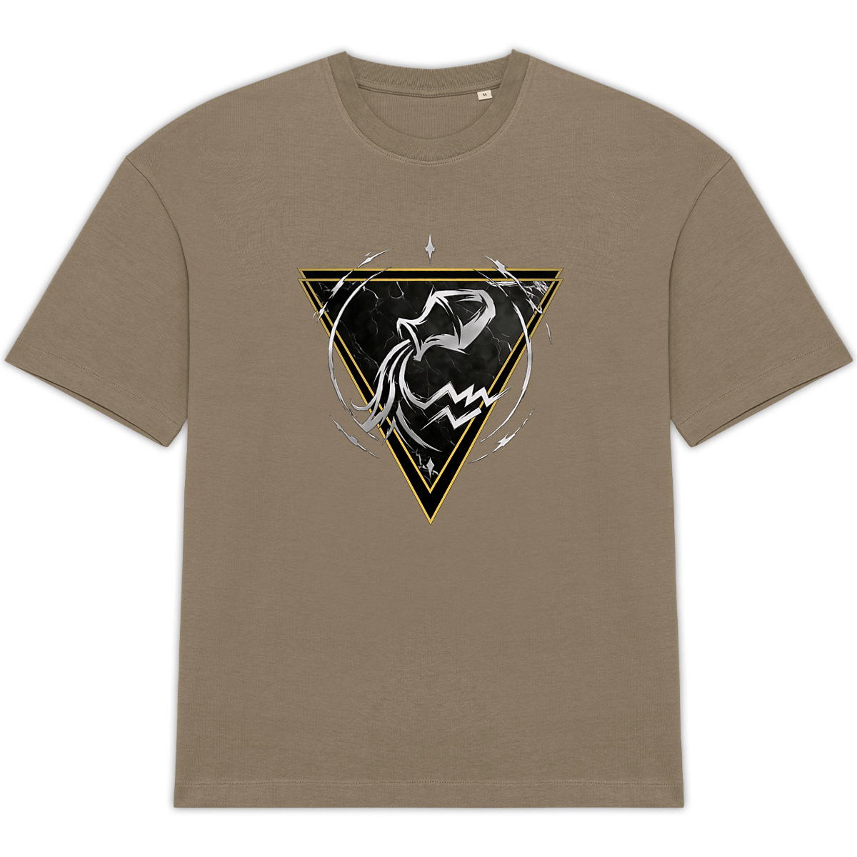 Image front T-shirt Unisexe Oversized - Éveillez votre Verseau avec style