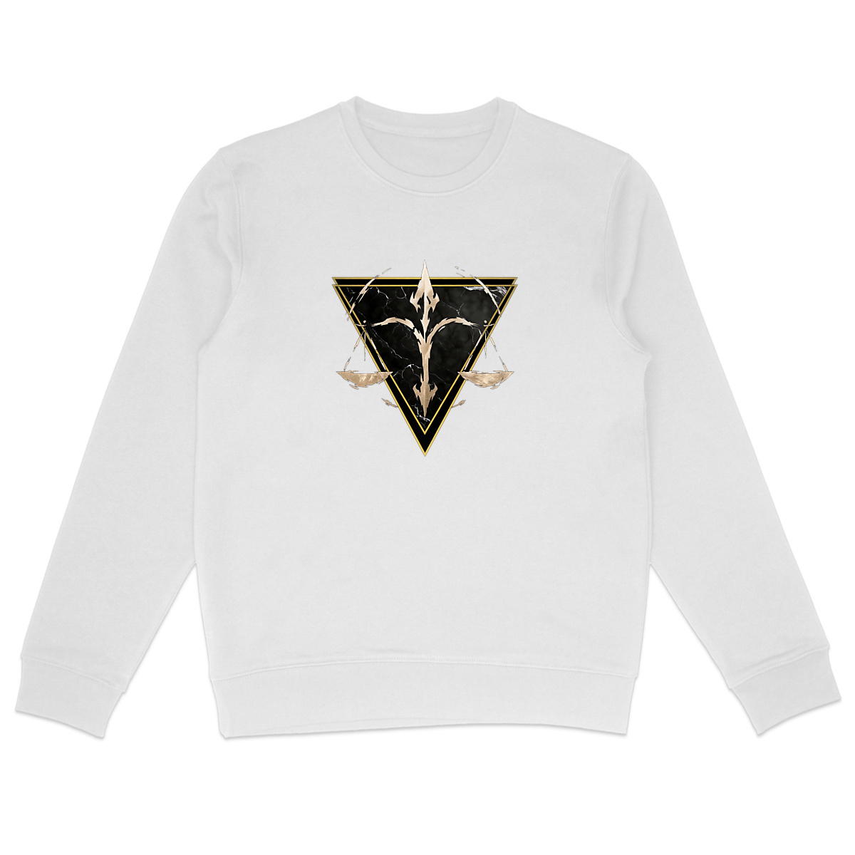 Image front Sweat Léger Unisexe Balance Coton Bio - Style Ethnique Élément Air