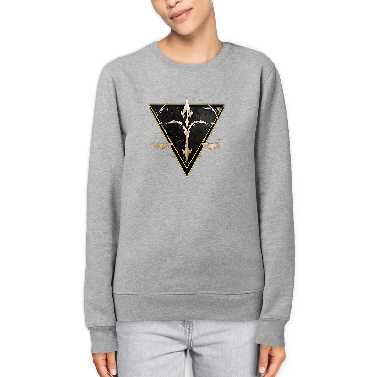 Image front Sweat Léger Unisexe Balance Coton Bio - Style Ethnique Élément Air