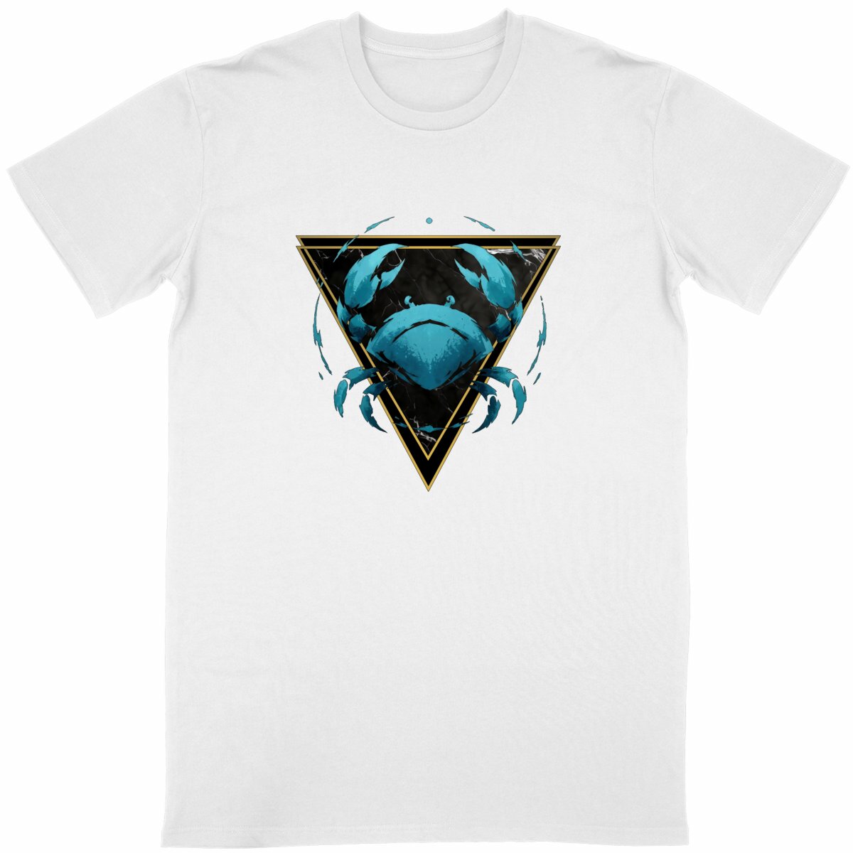 Image front T-shirt Unisexe Classique Cancer Coton Bio - Style Ethnique Élément Eau