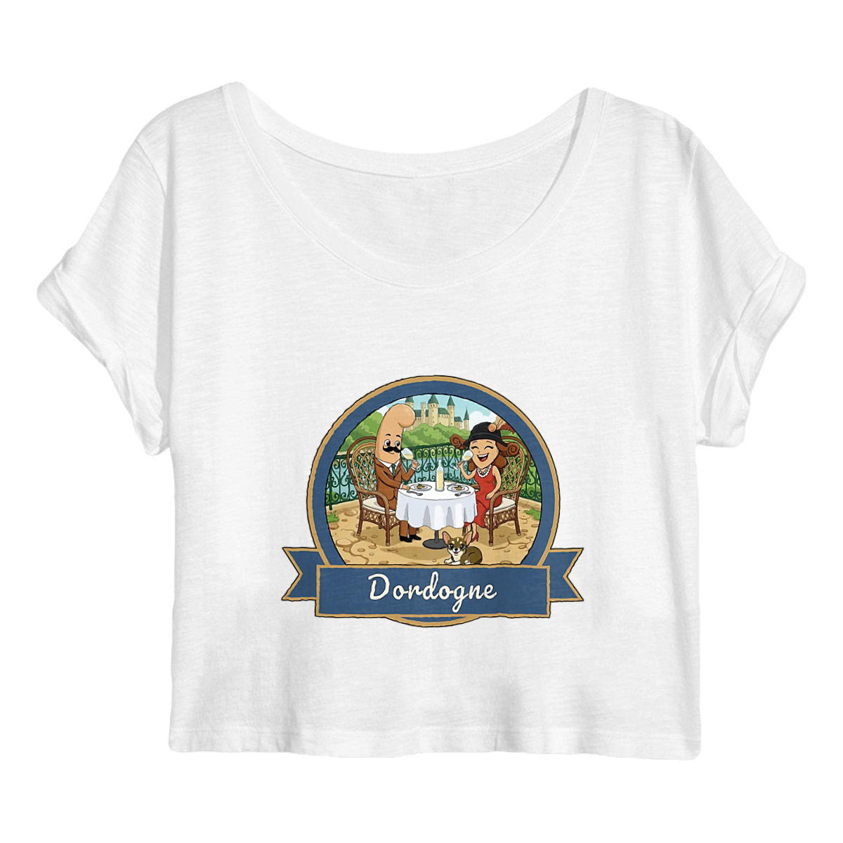 Crop top "Kékette et Vagina en Dordogne" - Image