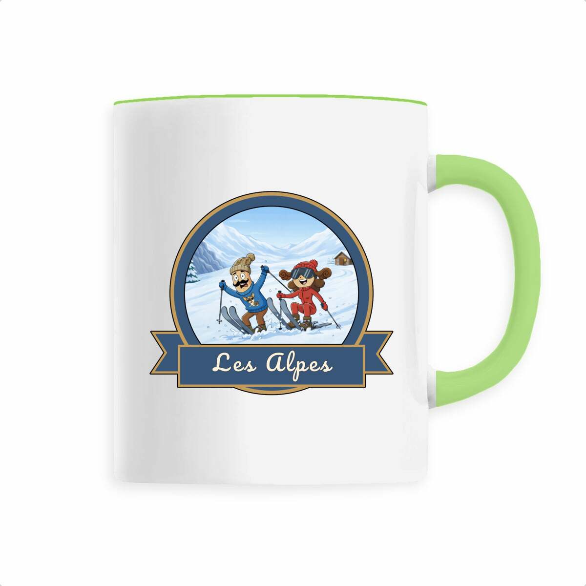 Mug céramique "Kékette et Vagina dans les Alpes' - Image