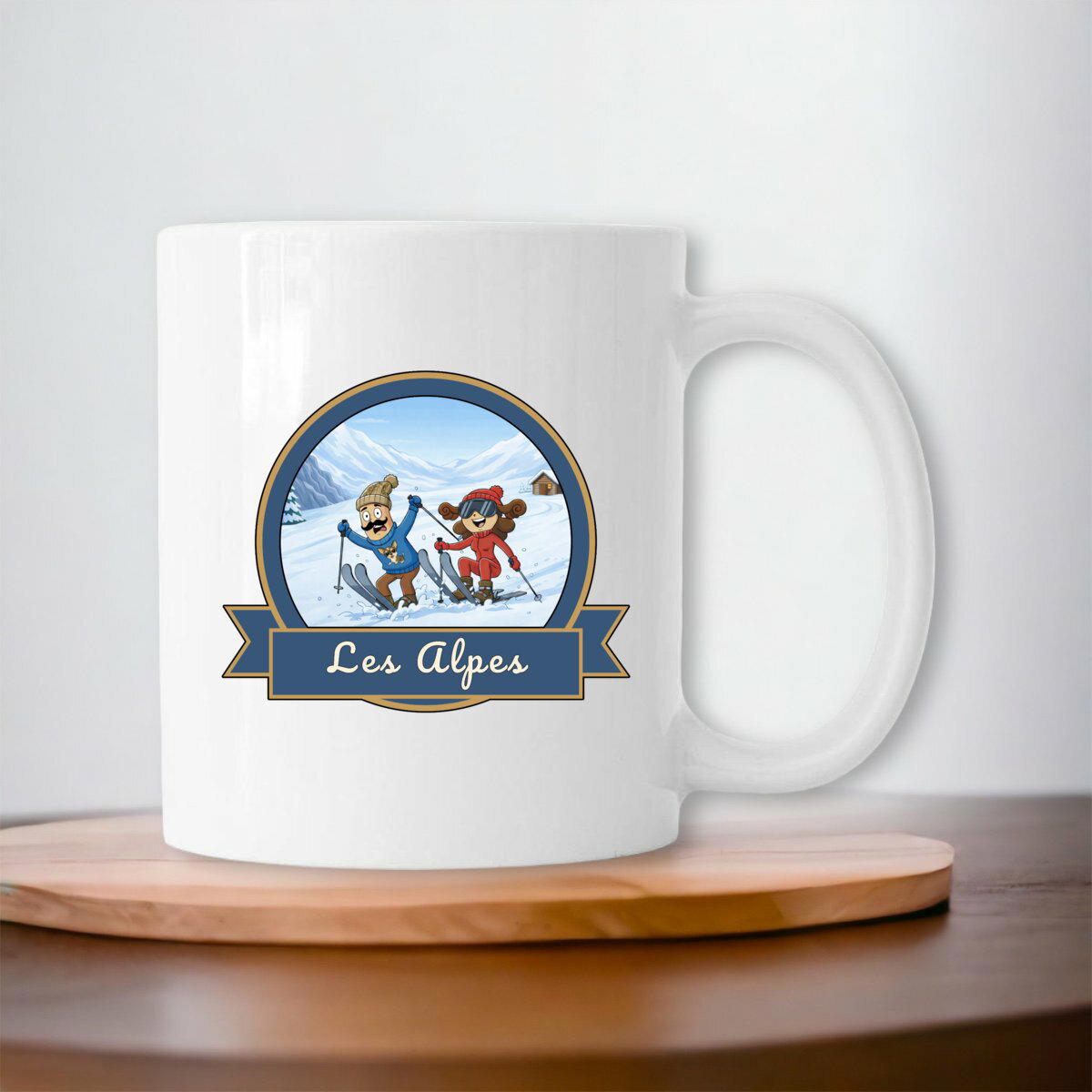 Mug céramique "Kékette et Vagina dans les Alpes'