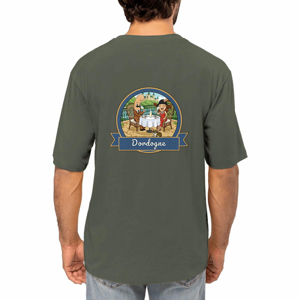 T-shirt unisexe oversized "Kékette et Vagina en Dordogne"