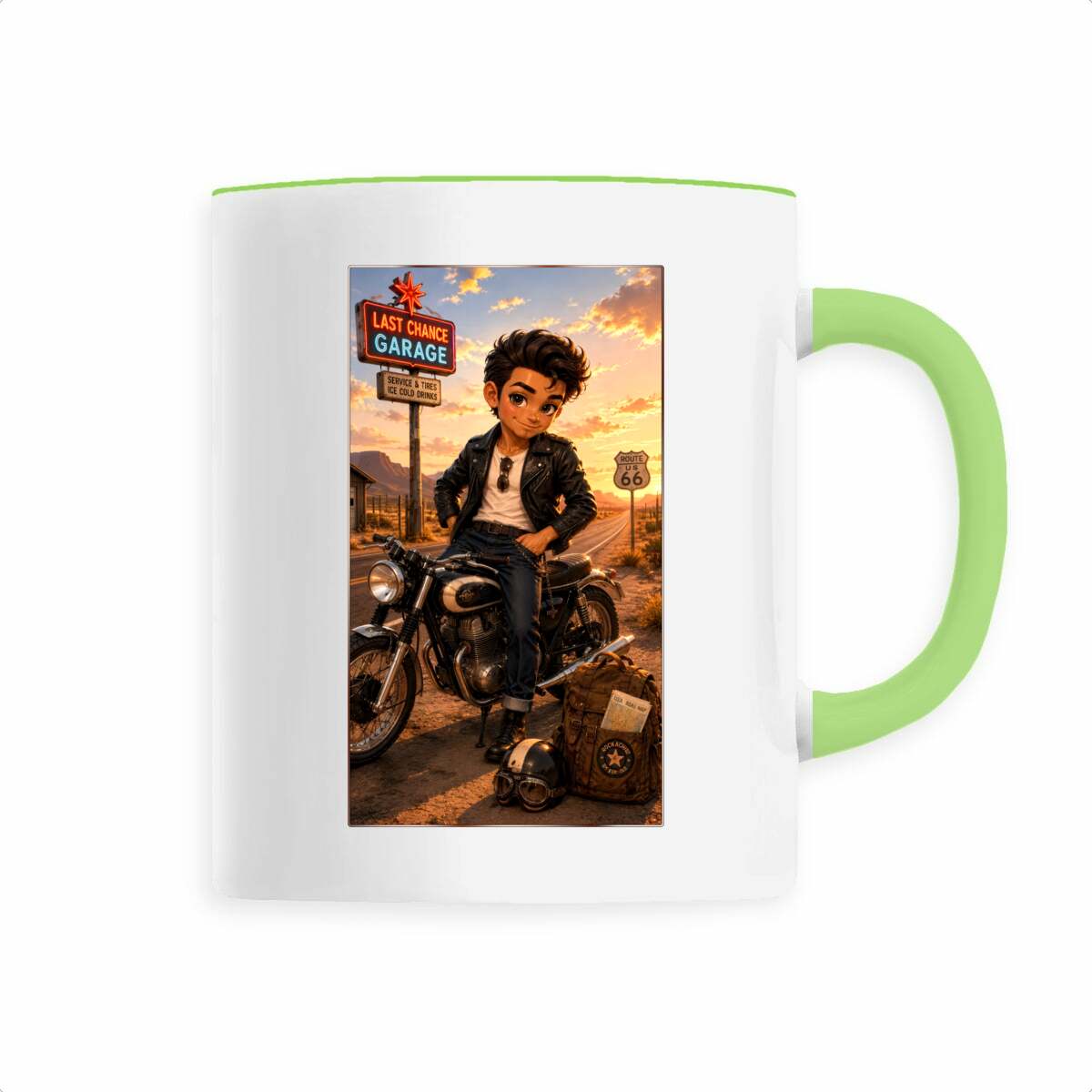 Image front Gourde Iso Biker Steven - Rockachibi