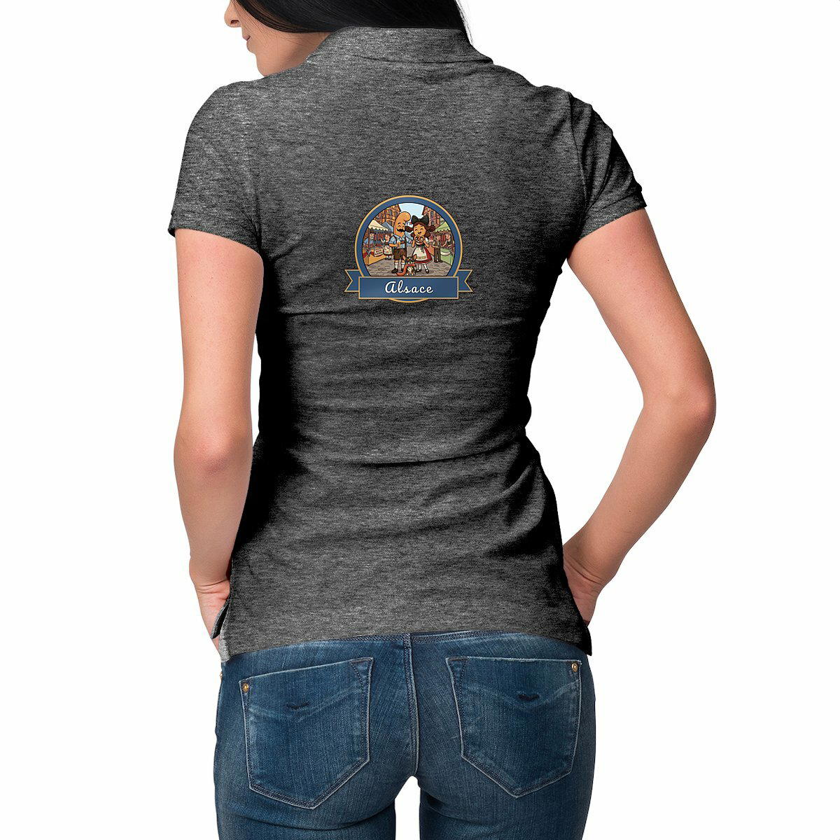 Polo Léger Femme "Kékette et Vagina en Alsace"