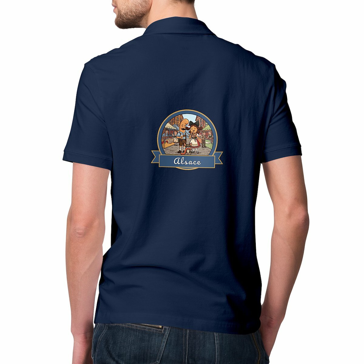 Polo Léger Homme "Kékette et Vagina en Alsace"