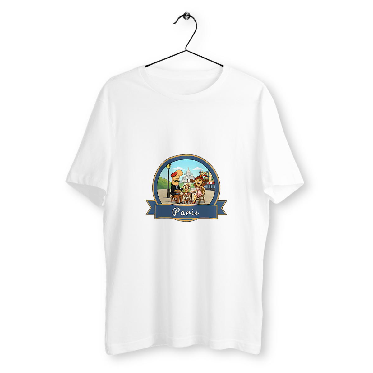 T-shirt Unisexe Classique "Kékette et Vagina à Paris-Montmartre"