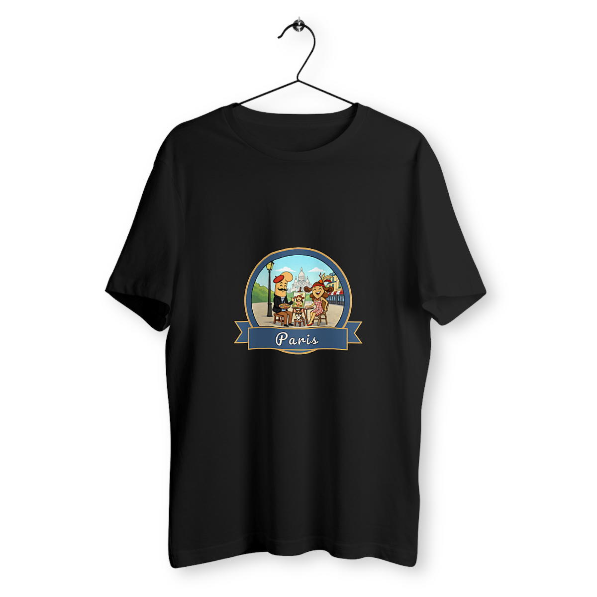 T-shirt Unisexe Classique "Kékette et Vagina à Paris-Montmartre" - Image