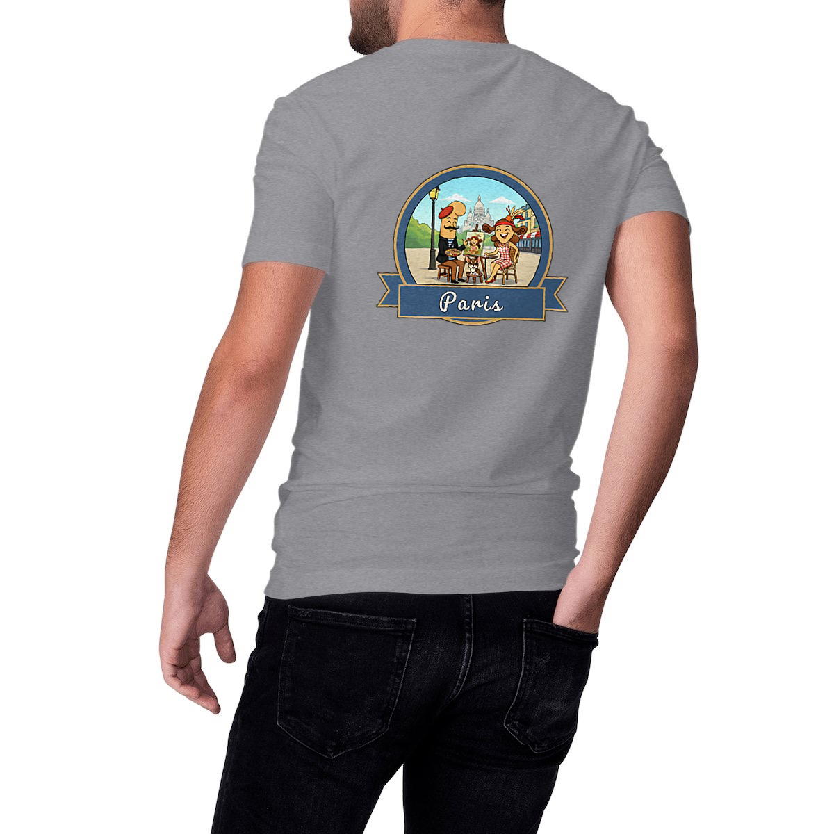 T-shirt Unisexe Classique "Kékette et Vagina à Paris-Montmartre"
