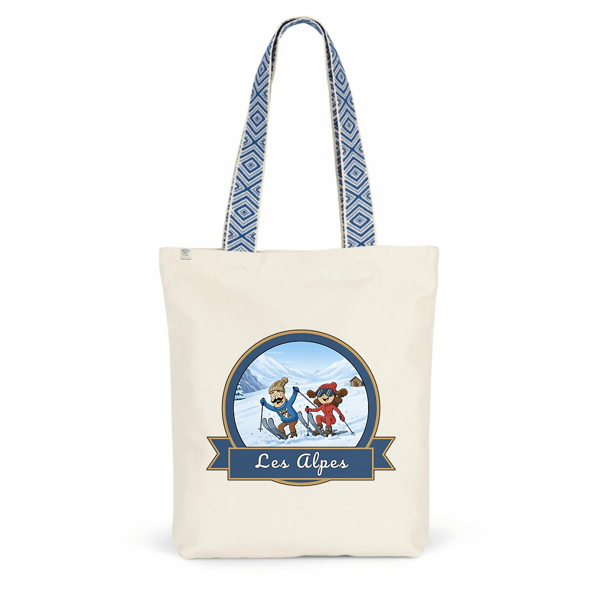 Totebag ethnique "Kékette et Vagina dans les Alpes" - Image