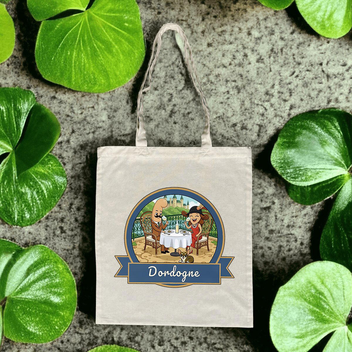 ToteBag léger "Kékette et Vagina en Dordogne"